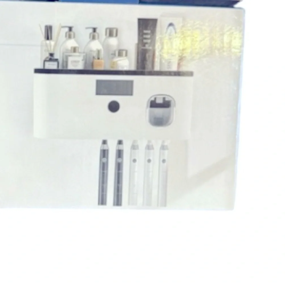 Bliss Bath & Home Toothbrush Organizer Dispenser White/Blue